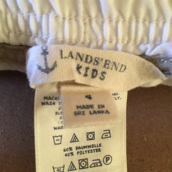 Boy's Lands' End Khaki Pants - Picture 4 of 5